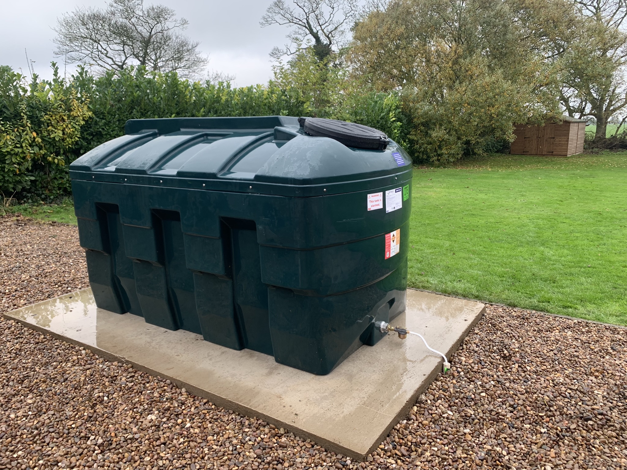 Oil tank installation across Lincolnshire
