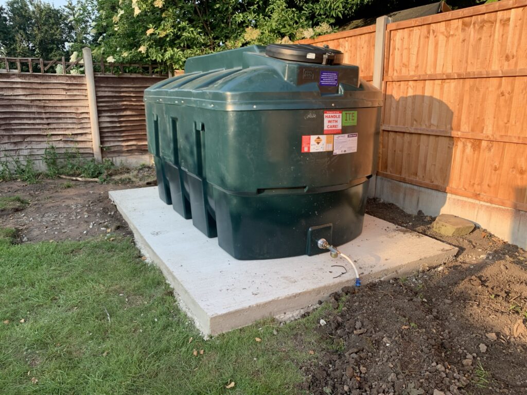 New bunded oil tank on a concrete base